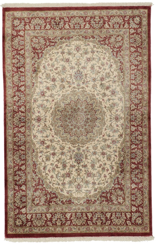 Ghom Tappeto 150x100 (Iran) Annodato A Mano