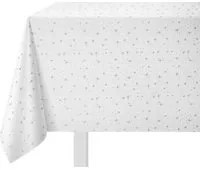 Tovaglia antimacchia 140x180 cm glitter argento natalizia