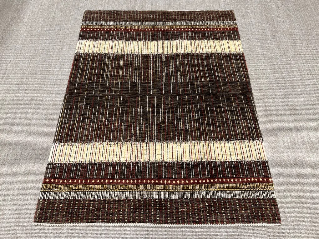 Loribaft Tappeto 150x190 Marrone (Iran) Annodato A Mano