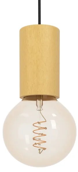 Eglo 900801 - Lampadario a sospensione con filo POZUETA 1xE27/40W/230V marrone