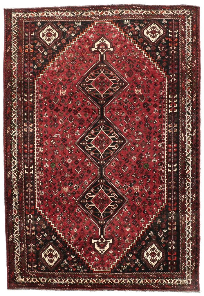 Gashghai Tappeto persiano 330x230 (Iran) Annodato A Mano