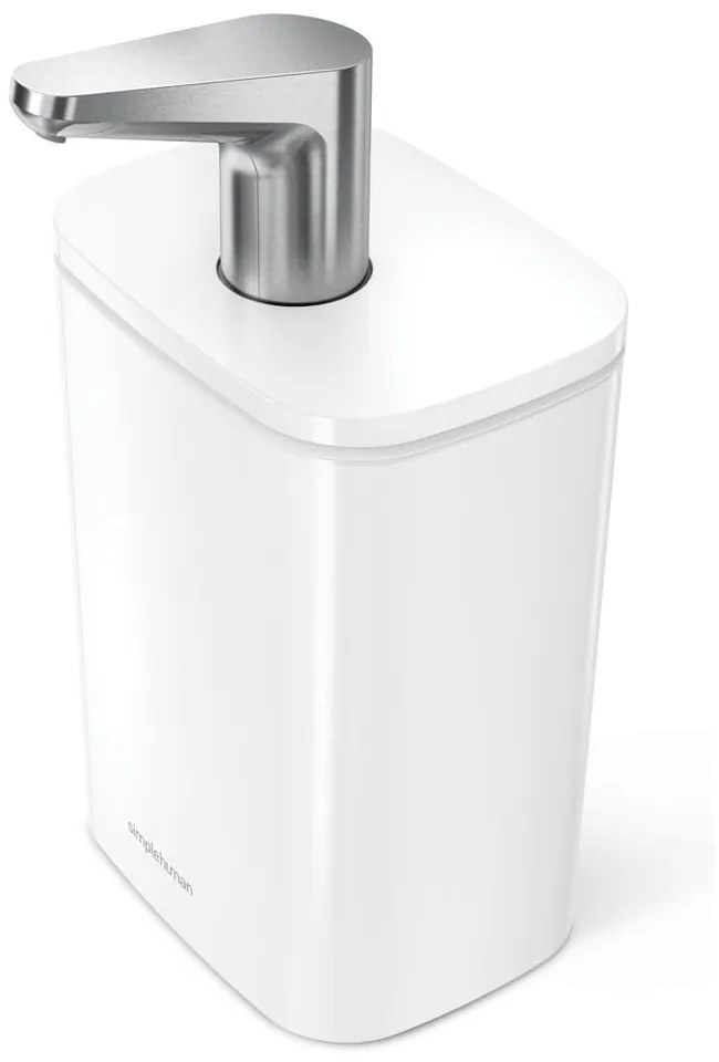 Dispenser di sapone in acciaio bianco 473 ml Pulse - simplehuman