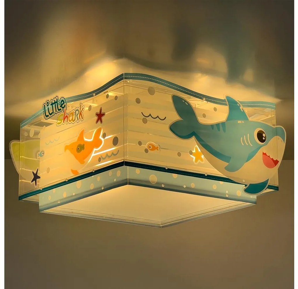 Dalber 63476 - Plafoniera per bambini BABY SHARK 2xE27/60W/230V
