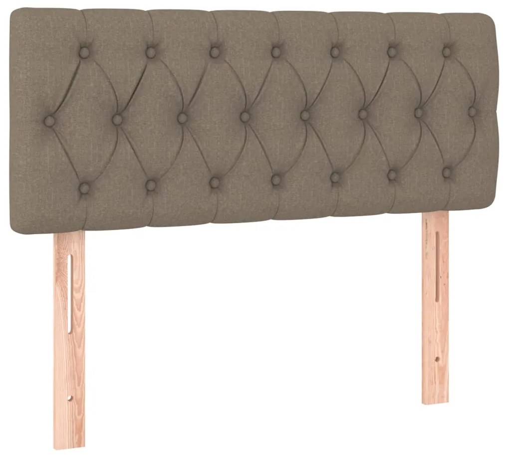 Testiera tortora 100x7x78/88 cm in tessuto