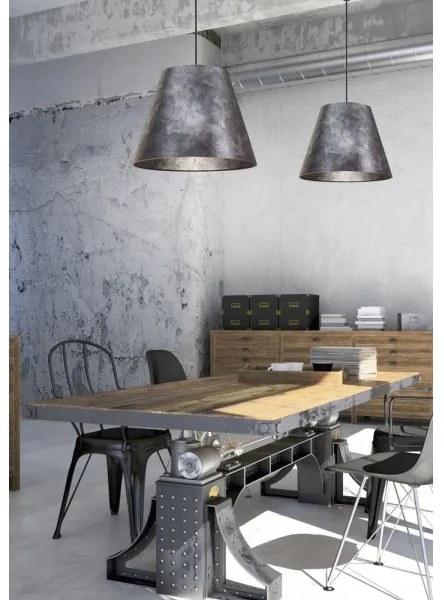 Lampadario a sospensione con filo PLATINO 1xE27/60W/230V