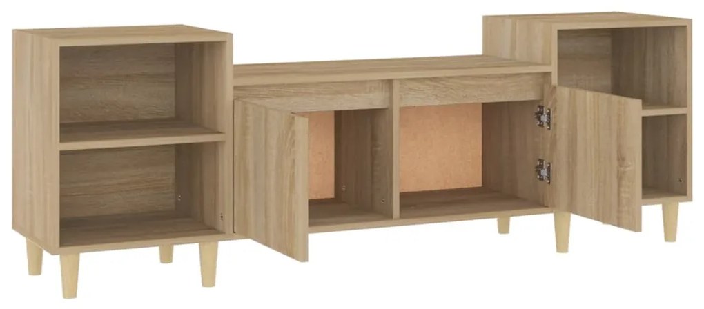 Mobile Porta TV Rovere Sonoma 160x35x55 cm Legno Multistrato