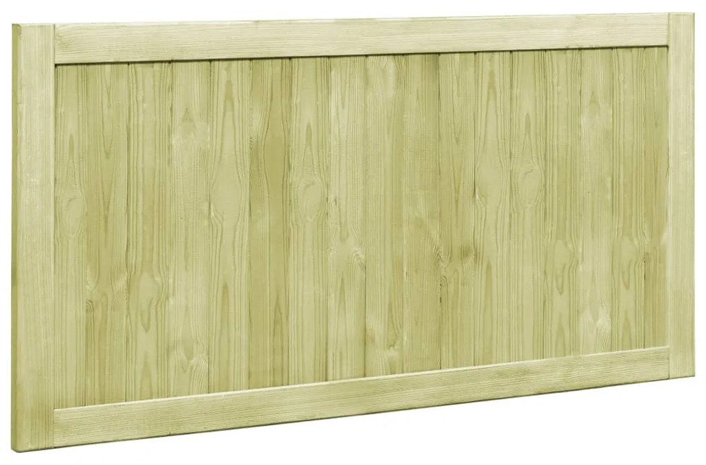 Cancelli da Giardino 2 pz in Legno di Pino Impregnato 300x75 cm