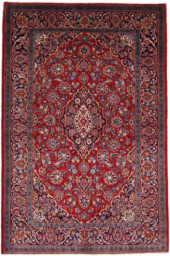 Kashan Tappeto persiano 230x150 (Iran) Annodato A Mano