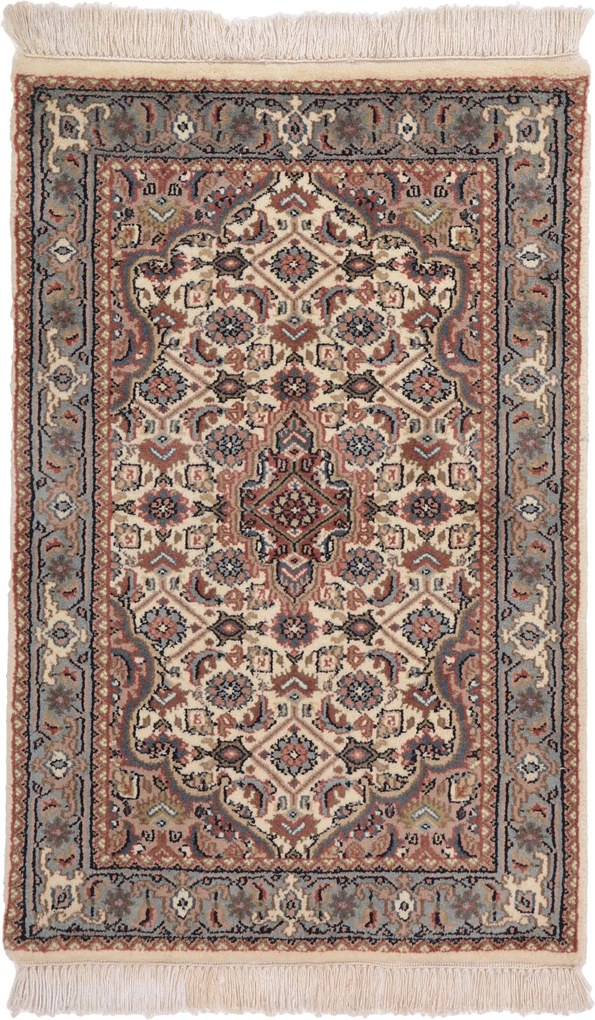 Persian Tappeto 90 x 60 (Indian) Annodato A Mano