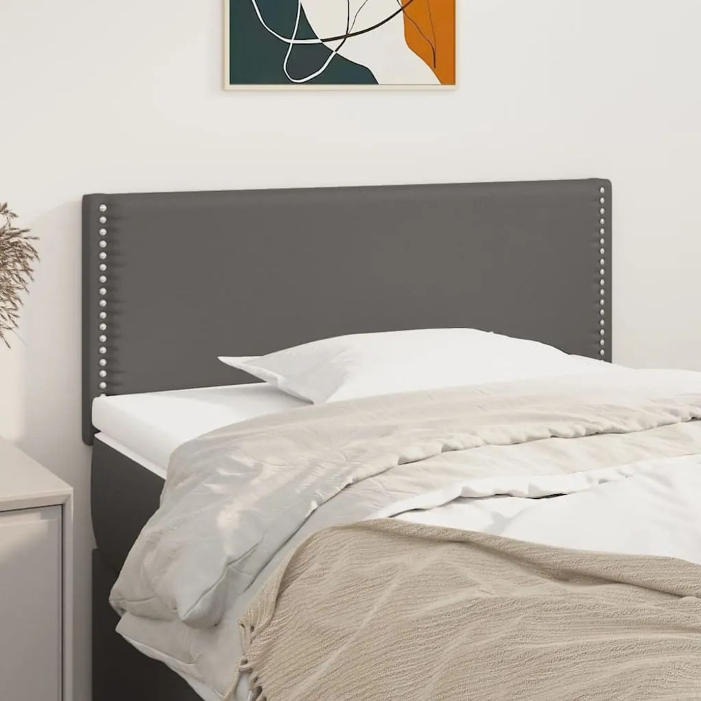 Testiera Grigia 80x5x78/88 Cm İn Similpelle /