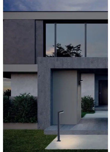 Redo 90510 - Applique a LED da esterno WOODY LED/10W/230V IP54 antracite