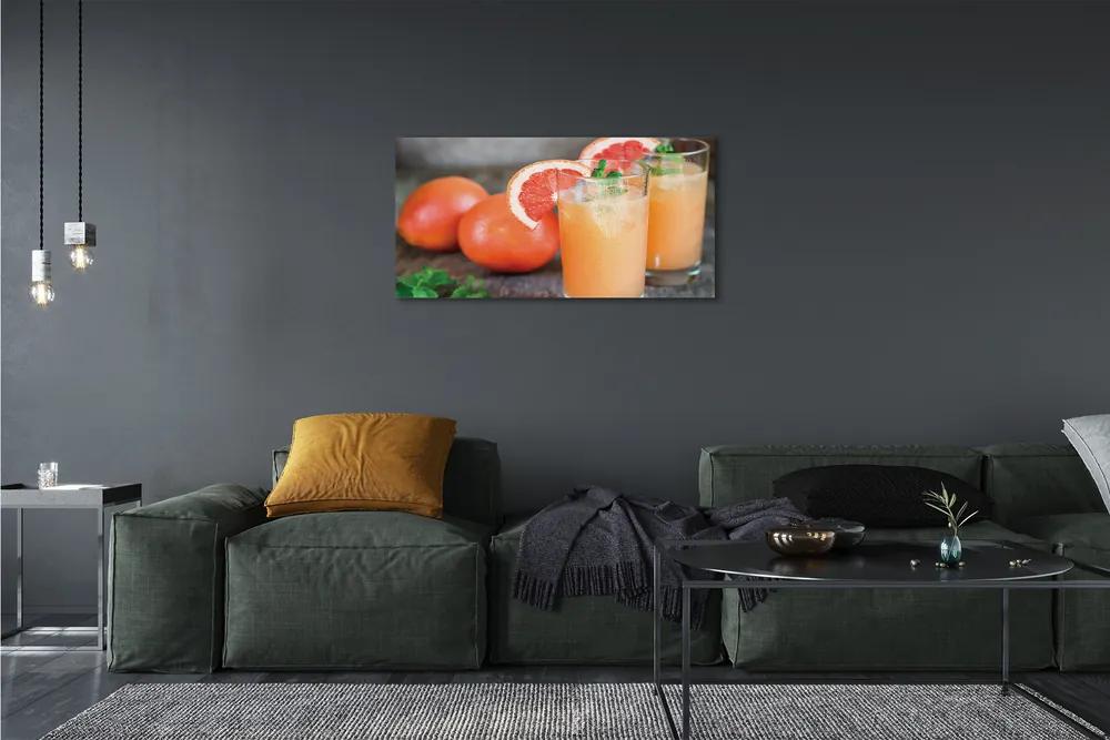 Quadro su tela Cocktail di pompelmo 100x50 cm
