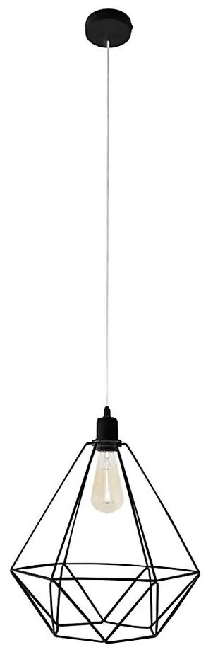 Lampadario KARO LARGE 1xE27/15W/230V nero