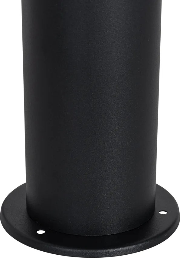 Lampada da esterno in piedi nera con paralume opale 70 cm - Odense