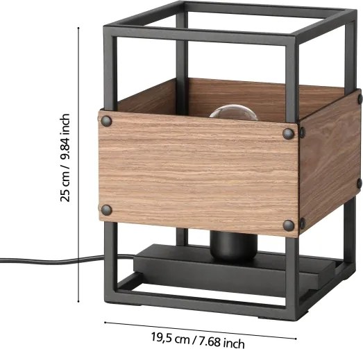 Eglo 43807 - Lampada da tavolo EVESHAM 1xE27/40W/230V