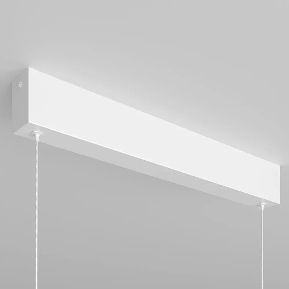 Lampadario A Sospensione Moderno Step Metallo Bianco Led Integrato 30W Fredda