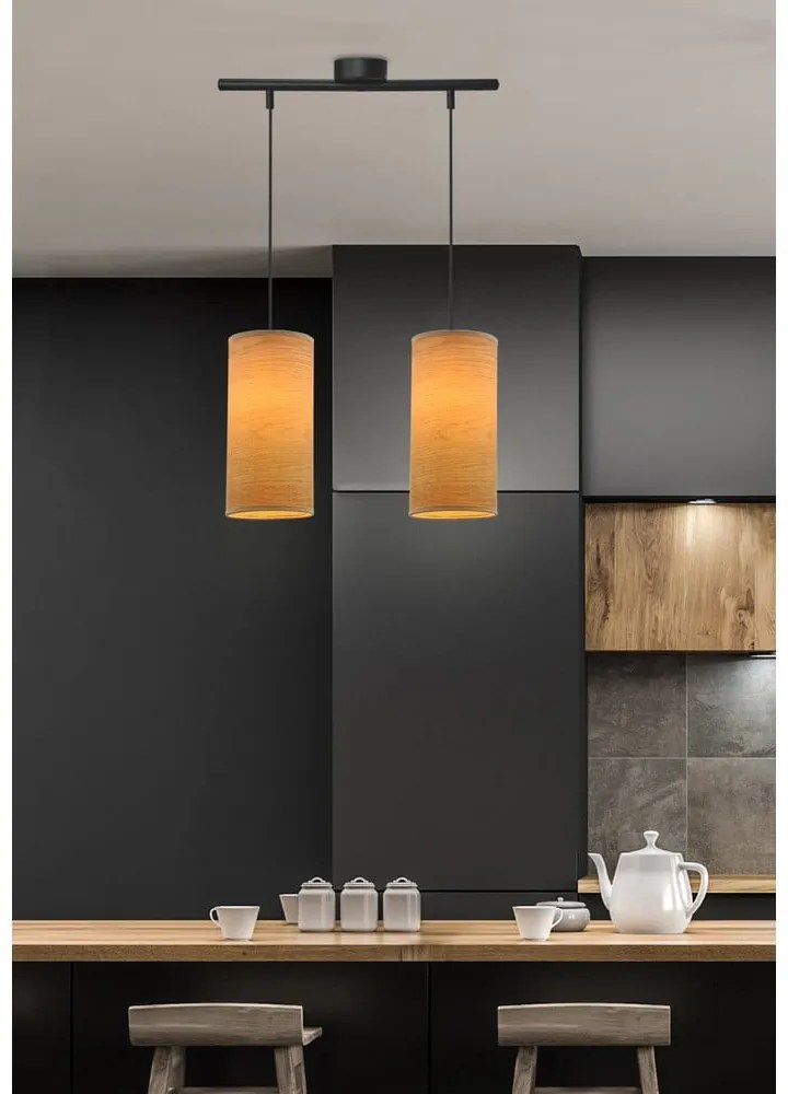 Lampada a sospensione marrone chiaro ø 12 cm Ballo - Candellux Lighting