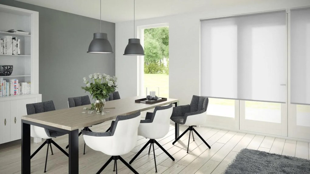 Tenda a rullo filtrante Amsterdam bianco 120x250 cm