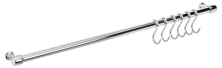 Barra appendiabiti da cucina in acciaio cromato Lonardo - Metaltex