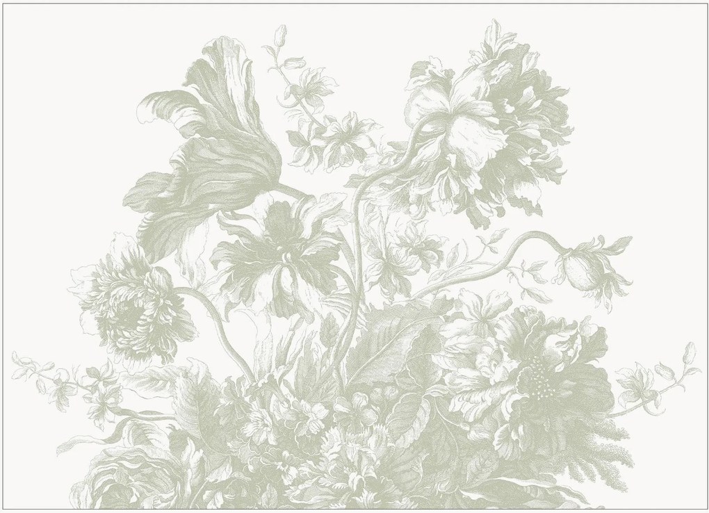 Carta da parati Engraved Flowes