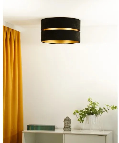 Duolla - Plafoniera DUO 1xE27/40W/230V diametro 40 cm nero/oro