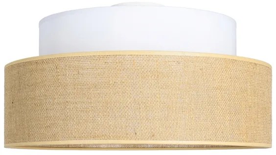 Plafoniera BOHO 1xE27/60W/230V diametro 40 cm bianco/beige