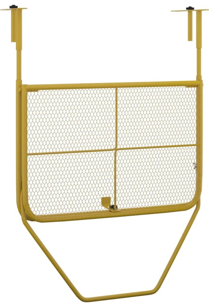 Tavolo da balcone oro 60x40 cm in acciaio