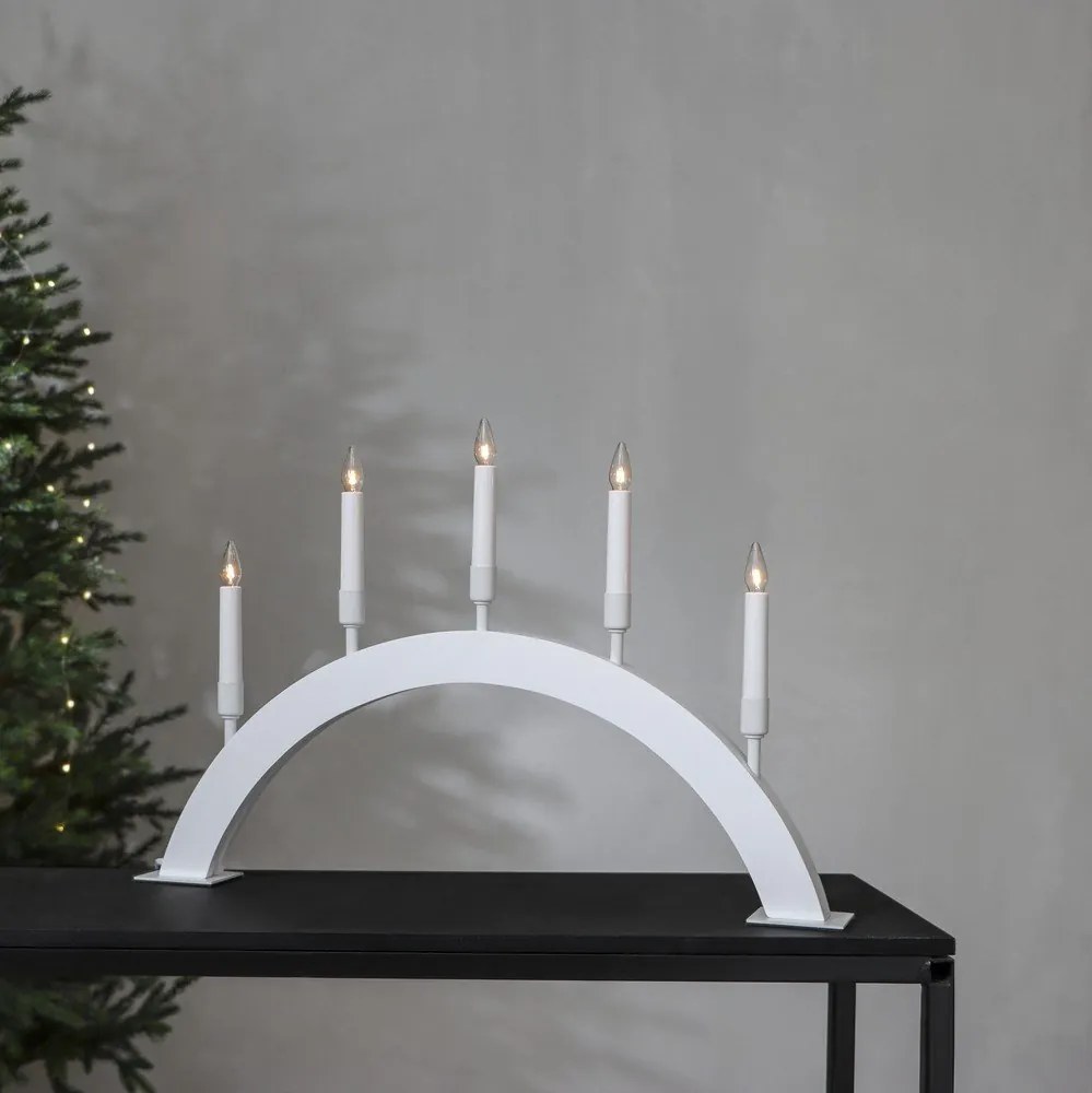 Decorazione luminosa bianca natalizia Vind - Star Trading