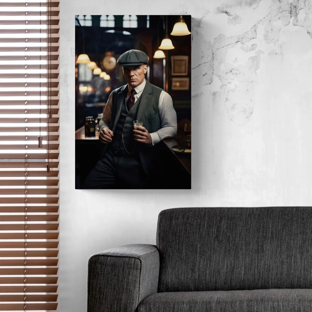 Quadro su tela – Gangster nel bar di whisky