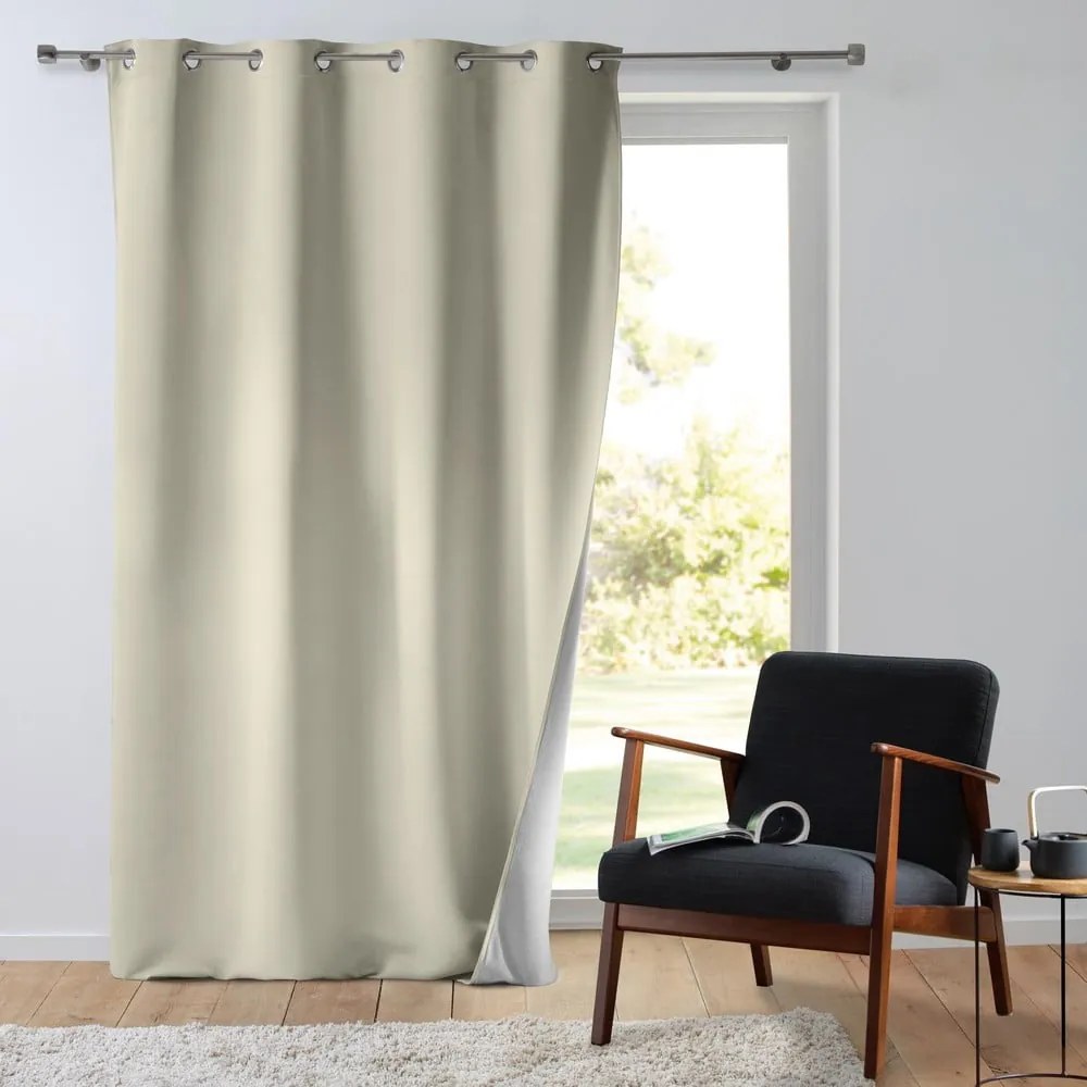 Tenda fonoassorbente in microfibra beige 135x260 cm Micropolar - douceur d'intérieur