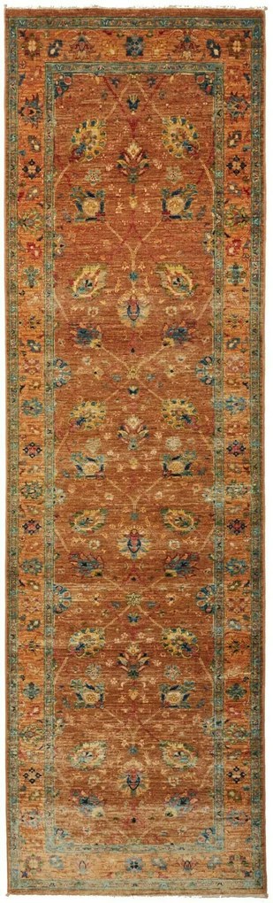 Samarkand Tappeto orientale 280 x 80 Giallo (Pakistan) Annodato A Mano