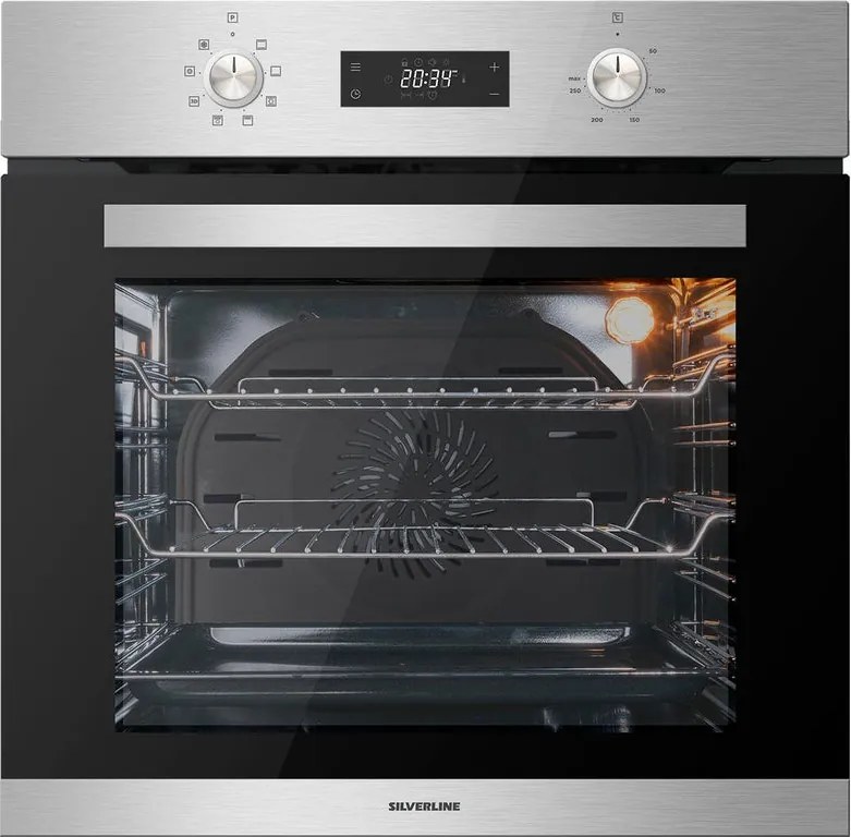 Forno da incasso elettrico multifunzione ventilato  SILVERLINE BO6504X01 pulizia vapore