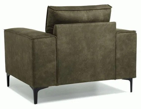 Poltrona in similpelle verde Copenhagen - Scandic