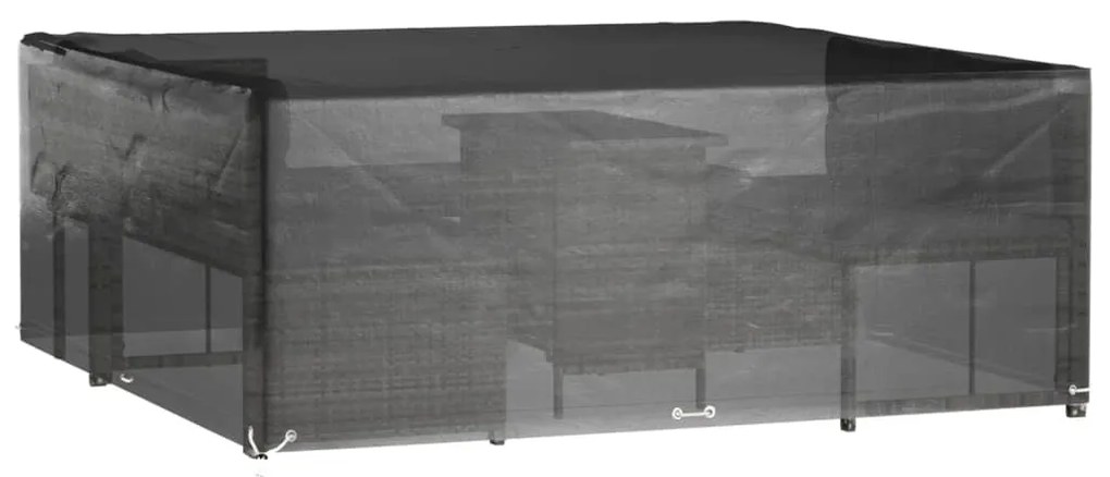 Copertura mobili da giardino 16 occhielli 250x250x90cm quadrata