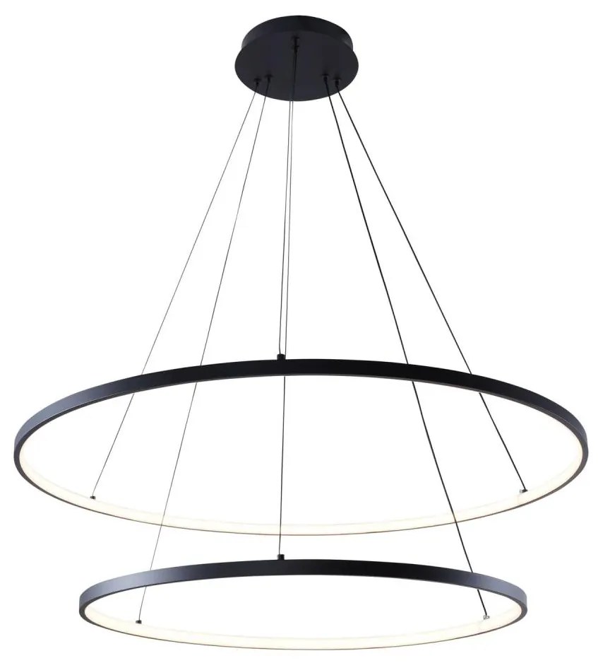 Zuma Line 2023200-BK - Lampadario LED a sospensione con filo BRENO LED/60W/230V 3000/4000/6000K