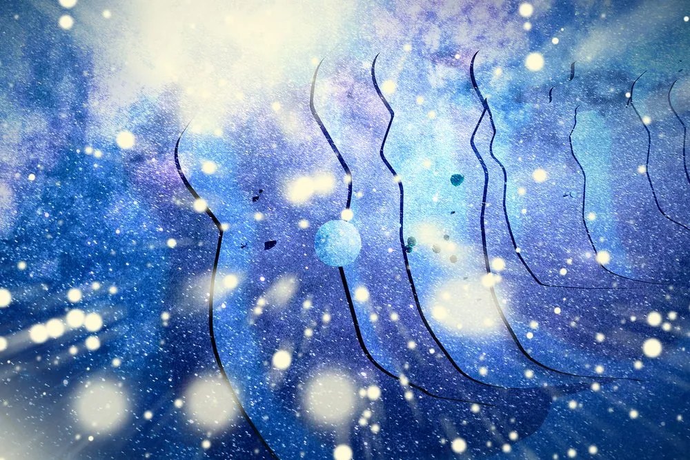 Stampa su tela – Astrazione del movimento delle stelle