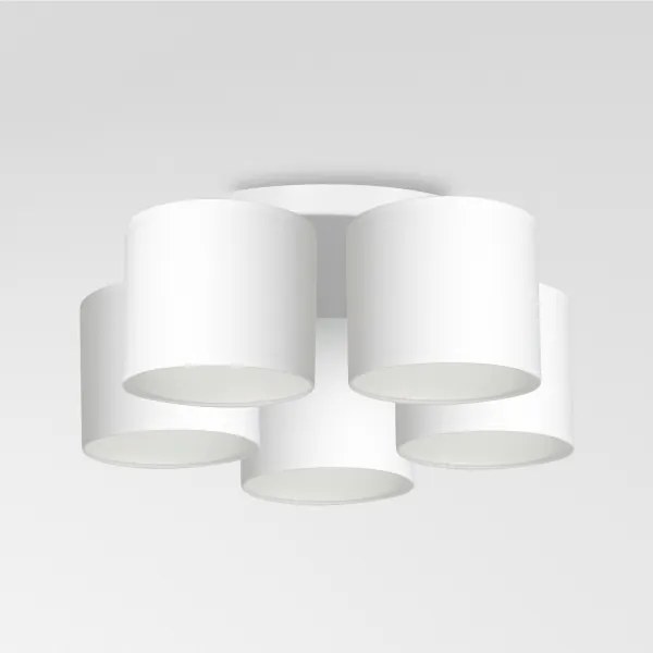 Lampadario a plafone ARDEN 5xE27/60W/230V bianco