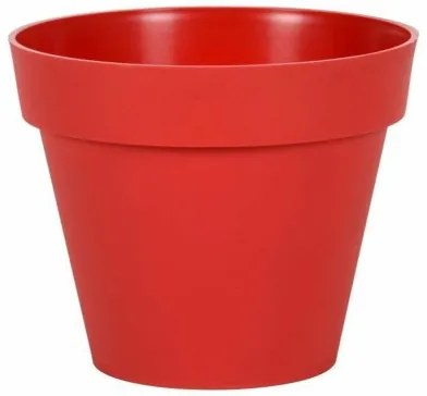 Vaso EDA Tuscan  Rosso polipropilene Rotonda Ø 30 x 26 cm