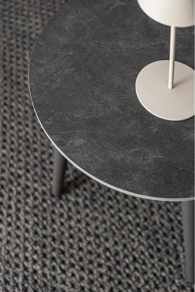 Set di mobili da giardino color kaki/grigio tortora in alluminio per 2 persone Millor – Bizzotto