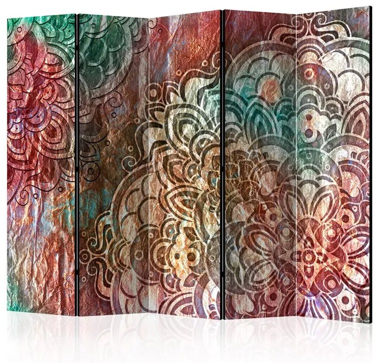 Paravento Mandala: Copper Garden II [Room Dividers]