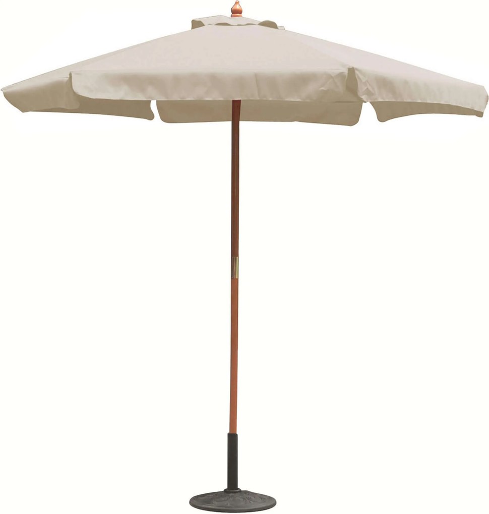 DOMINUS - ombrellone rotondo da giardino palo centrale in legno 3 m