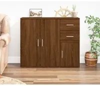 Credenza Rovere Marrone 91x29,5x75 cm in Legno Multistratocod mxl 126272