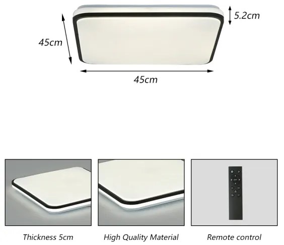 Brilagi - Luce LED dimmerabile SMART LED/36W/230V 45x45 cm Wi-Fi Tuya + +TC