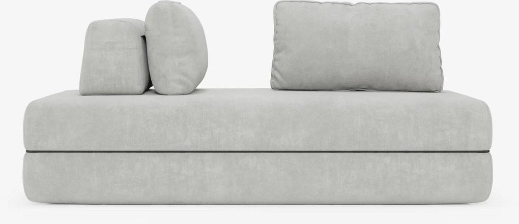 Rift divano letto matrimoniale 2 posti e 3 posti con schienali mobili - materasso alto 24 cm e memory foam in tessuto smacchiabile T31