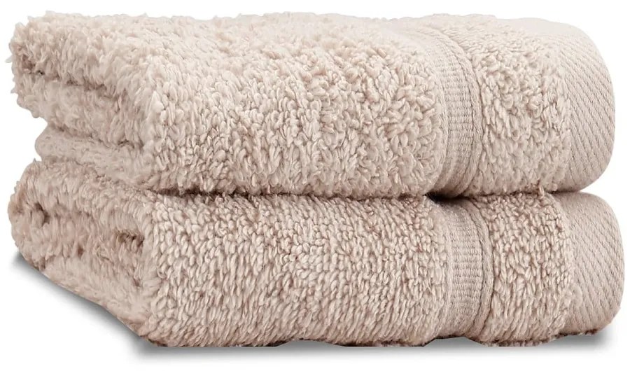 Set di asciugamani tipo terry beige in cotone 2 pz 30x30 cm Zero Twist – Catherine Lansfield