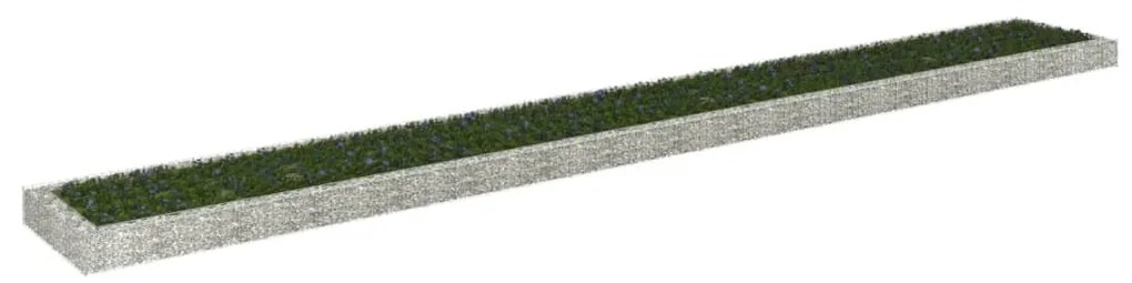 Gabbione Letto Rialzato İn Acciaio Zincato 800x100x20 Cm /
