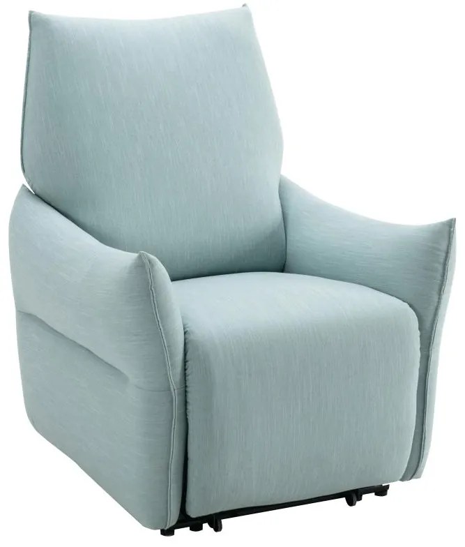 Poltrona relax elettrica in Tessuto Azzurro - MODOC