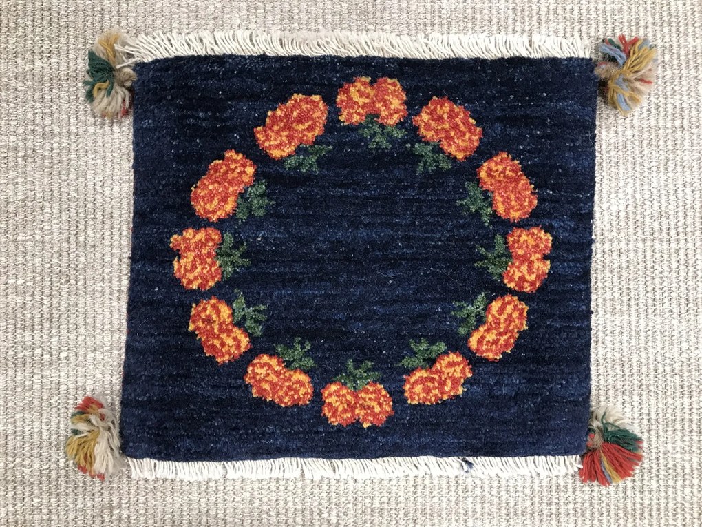 Gashguli Tappeto persiano 40 x 40 Blu (Iran) Annodato A Mano