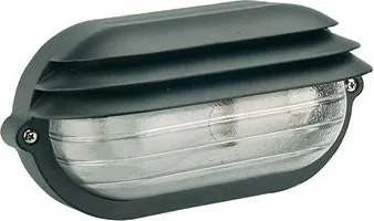 Lampada Applique Ovale Piccola Colore Nero per Esterno Linea Palpebra Sovil...