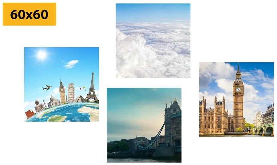 Set di quadri – Viaggio a Londra